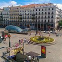 EU ESP MAD Madrid 2017JUL29 004  It also had a second floor balcony that lead out to   Puerta del Sol   ( Gate of the Sun ). : 2017, 2017 - EurAisa, DAY, Europe, July, Saturday, Southern Europe, Spain